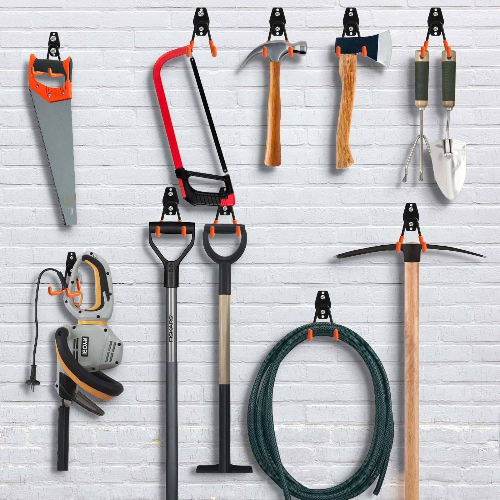 Heavy Duty Garage Hooks for Hanging, 2 Pack Garage Storage Hooks for Ladde