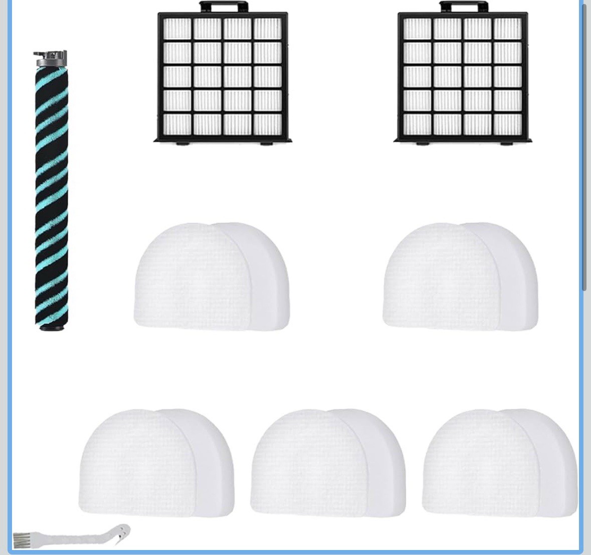 AZ4000 AZ4002 AZ4000C Filter Kit 1 Roller 2 HEPA 4 Foam Felt 1 Brush