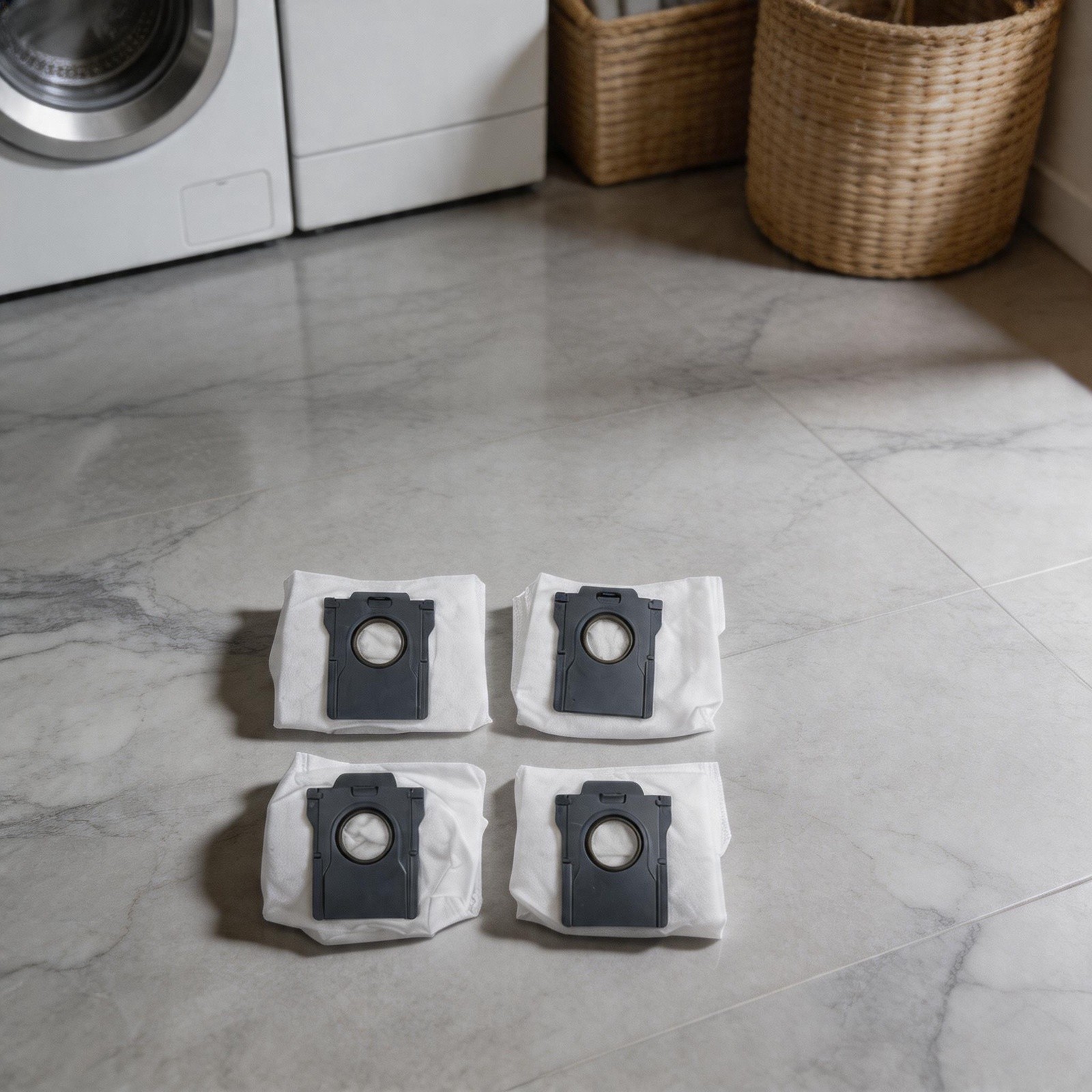 3.5L Capacity Vacuum Bags Compatible with For Mova For Mobius 60 Robot Vacuum