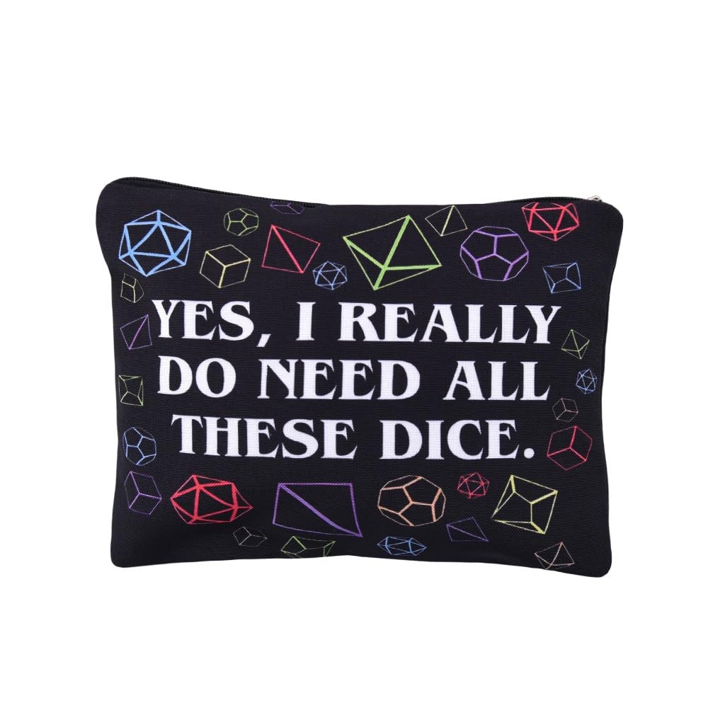 Sudaporn Yes I Really Do Need All These Dice Bag Makeup Pouch Dnd Player
