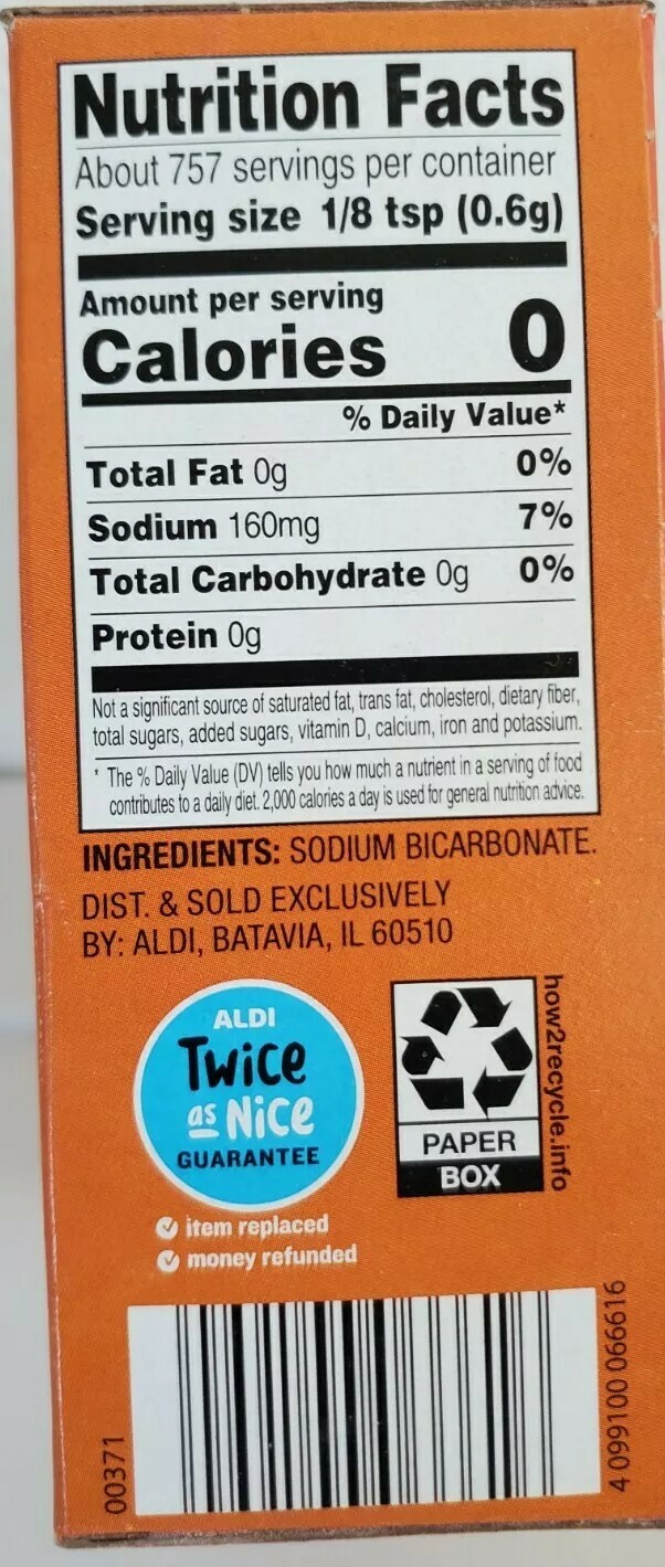BAKER’S CORNER PURE BAKING SODA Hundreds of Use 16o/1lb B.B 11/05/ 2024