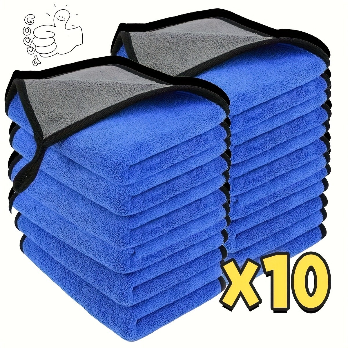 5 Pack Premium Microfiber Car Drying Towels Ultra Absorbent Auto Detailing Cloth