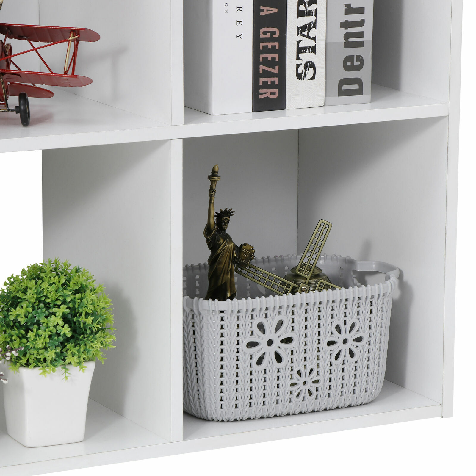 9-Cube Closet Organizer Storage Organizer Bookcase Shelving Room Office White
