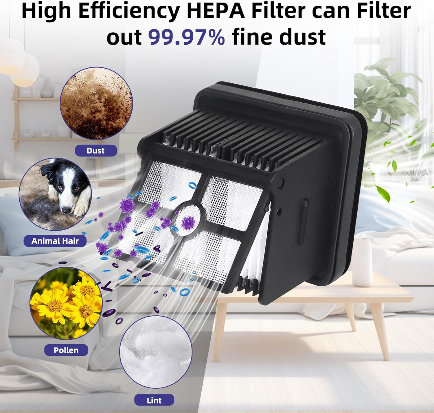 Brush Roller Filter for Dreame H12 Pro Dual G10 Cordless Wet Dry Vacuum Cleaner