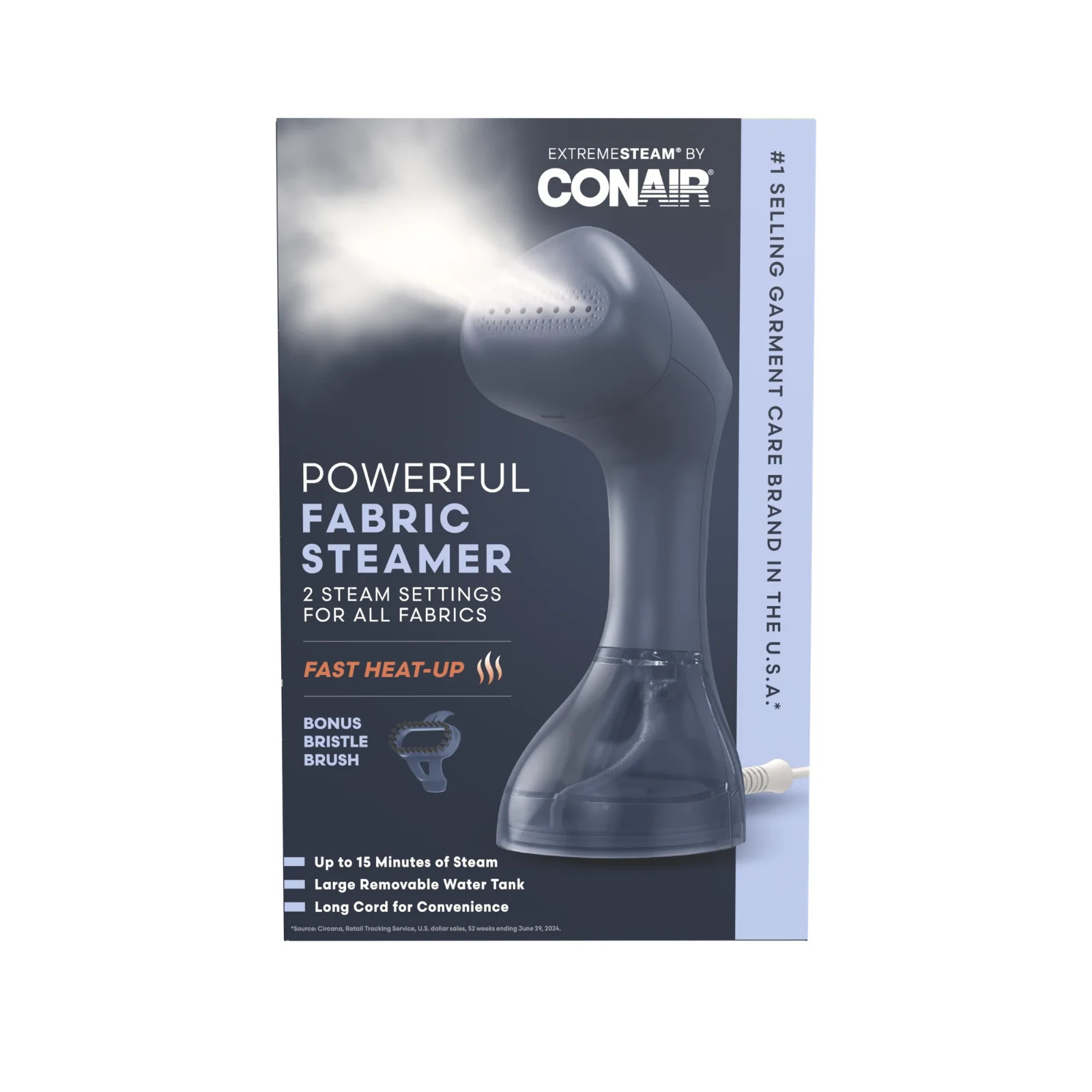 Conair Handheld Garment Steamer 2-in-1 Iron Extreme Steam 35-Sec Heat 15-Min New