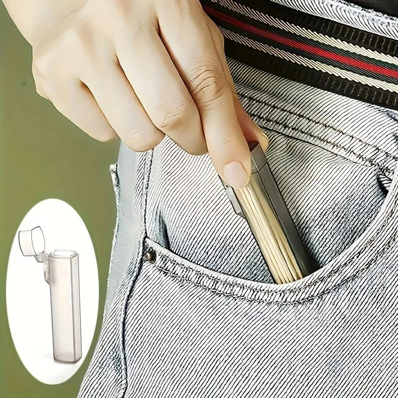 4X Portable Case Storage Box Tube for Cotton Swabs Toothpicks Filter Accessories