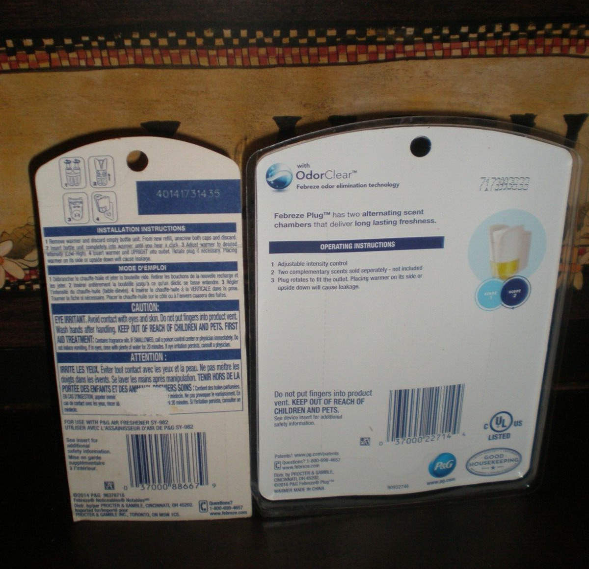 (1) Febreze NOTICEables GRAPEFRUIT FIZZ Dual Scented Oil refill and Warmer