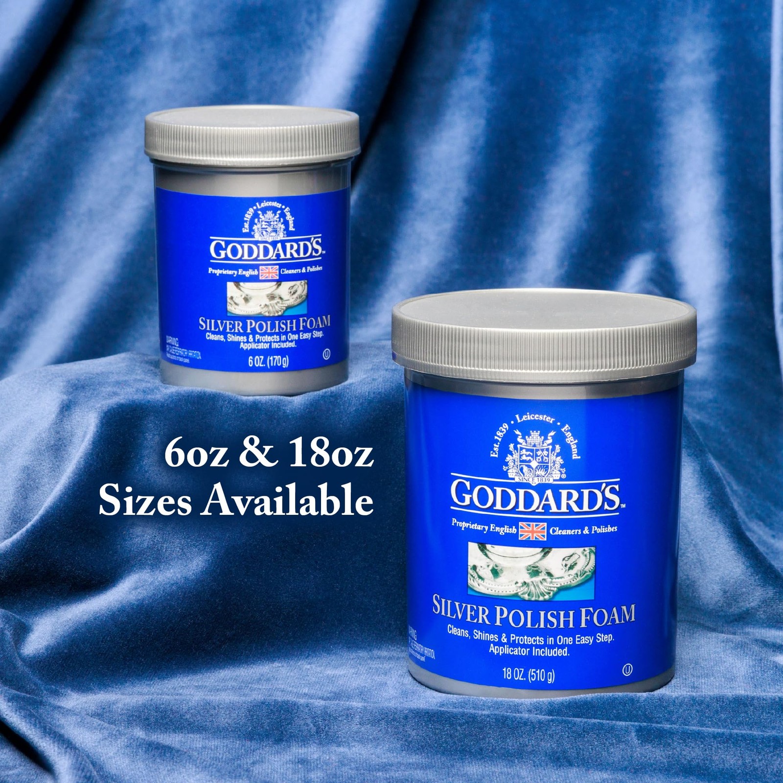Goddard’s Silver Polish Foam – Silver Jewelry Cleaner for Antiques, Accessories,