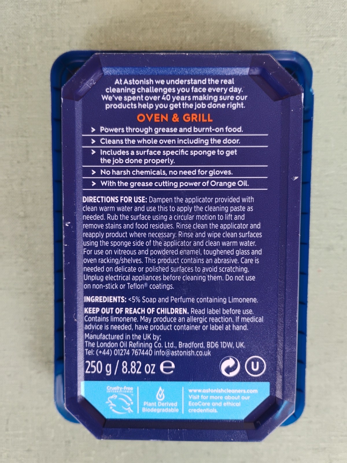 Astonish Specialist Oven & Grill Cleaner & Sponge
