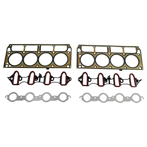 SUSUCAR Full Cylinder 5.3 Head Gasket Set with Bolts ES72220 Intake Exhaust
