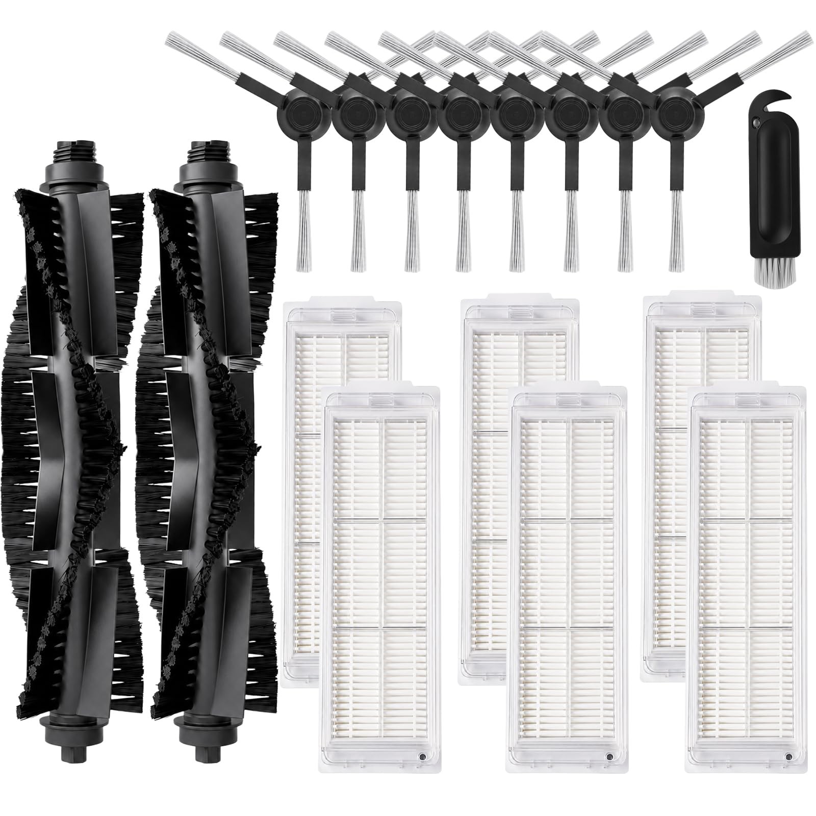 WVCR200S Kit with WYZE Robot Vacuum, 17-Piece Parts Kit with 2 Main Roller Br…