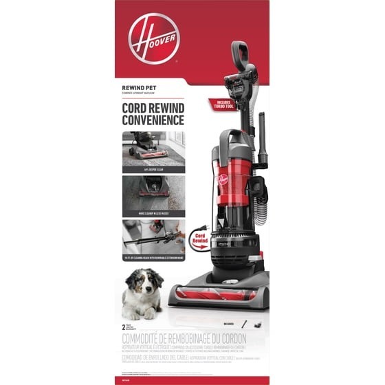 Hoover Rewind Pet Bagless Upright Vacuum Cleaner, Pet Friendly, Multi-Surface