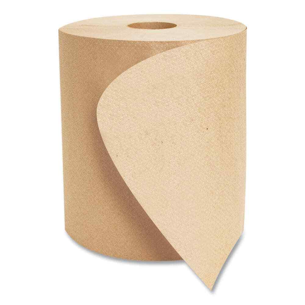 Universal Roll Hardwound Jumbo Paper Towel 6-Rolls 8 In. X 800 Ft. Brown Morsoft