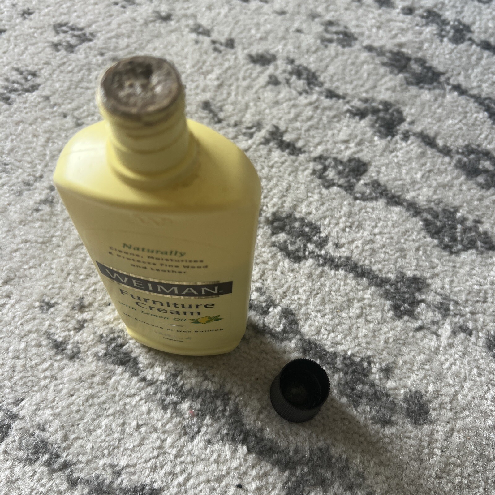 Weiman Furniture Cream with Lemon Oil, 8 fl oz. Discontinued HTF 75% Full Vtg
