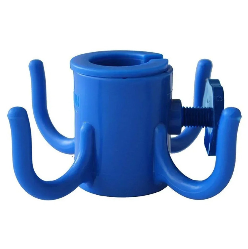 1pc Beach Umbrella Hook – 4-Prong Plastic Hanger for Towels, Bags, Hats – NEW