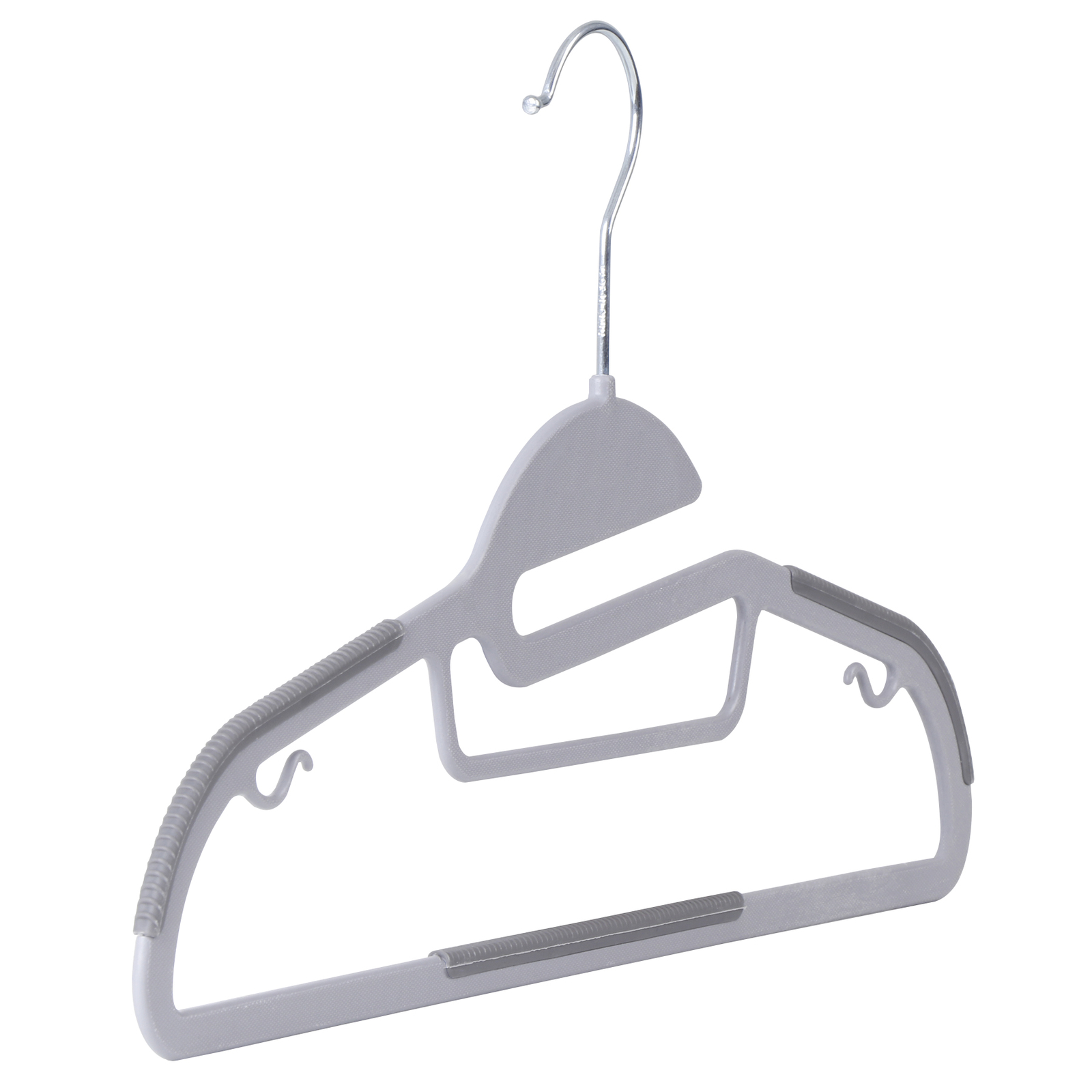 50 Pack Plastic Hangers Heavy Duty Non-Slip Clothes Hangers w/360° Swivel Hook