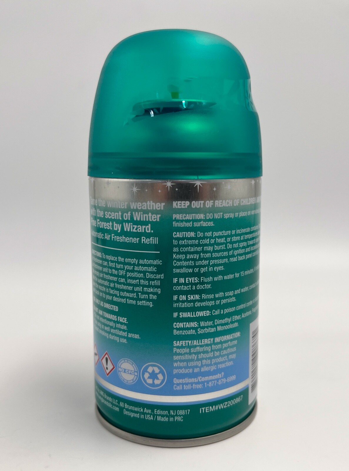 12 Wizard Automatic Spray Refills Winter Pine Forest 5oz