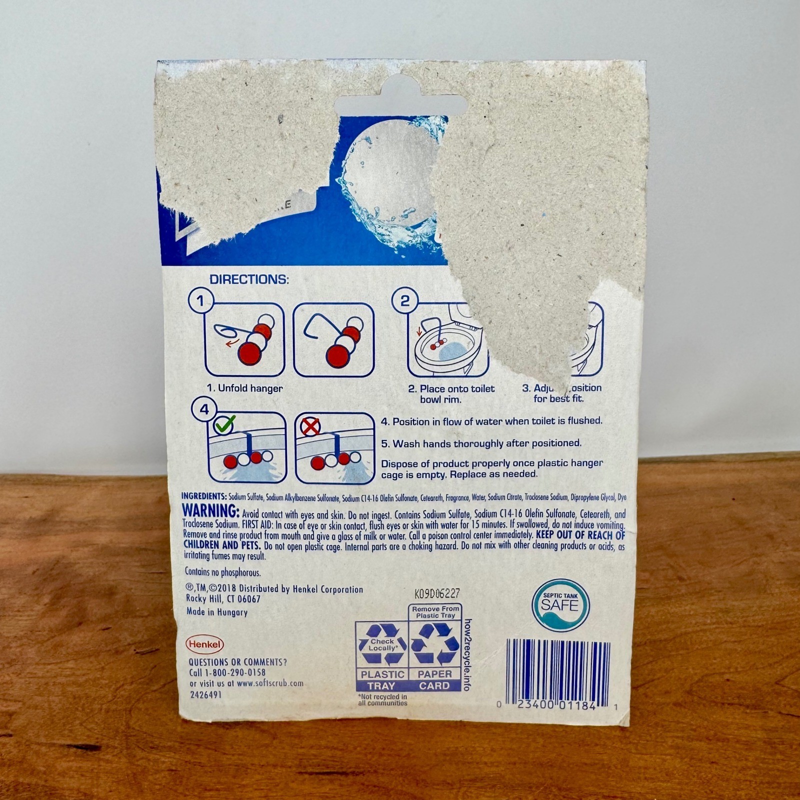 Soft Scrub 4-in-1 Bleach Boost 2 Pk Toilet Cleaner Rim Hanger Alpine Fresh Mint