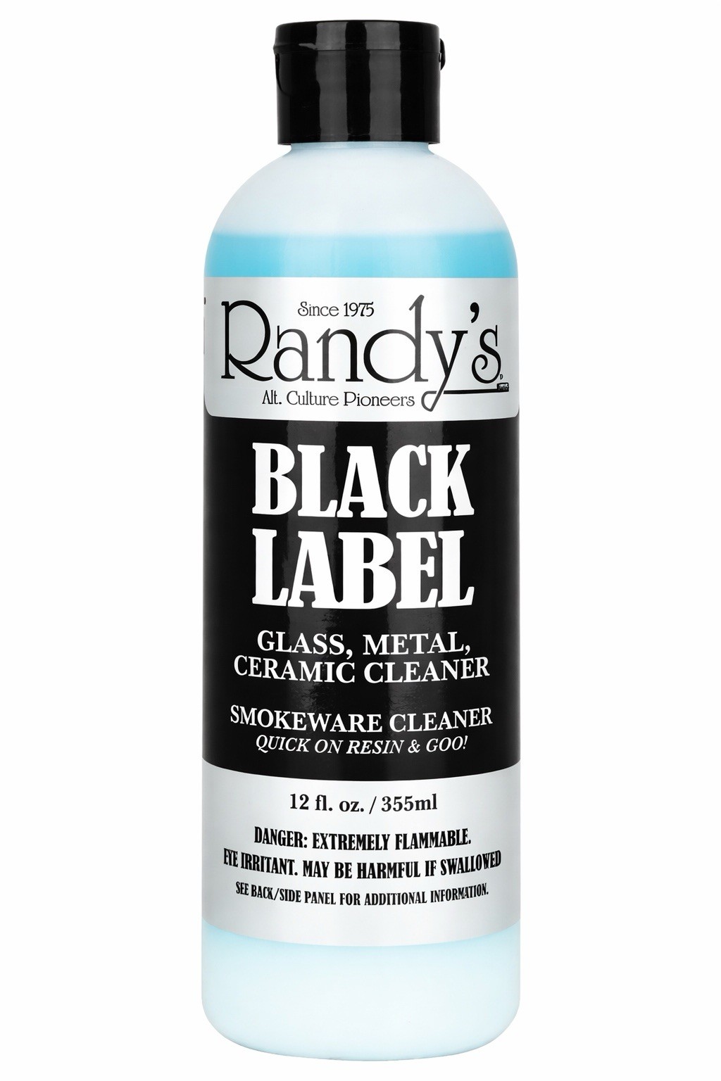2 Pack Randy’s Black Label Glass Metal Ceramic Cleaner 12oz Bottle, Resin Remove
