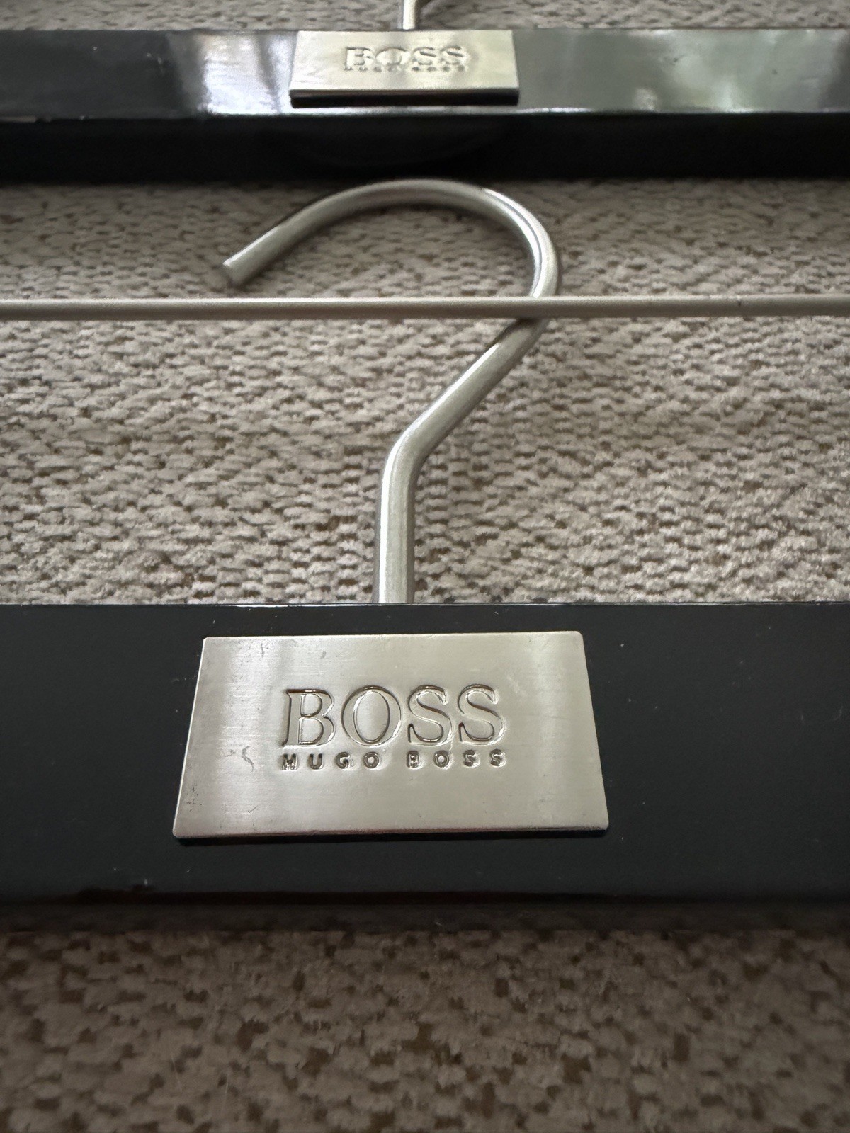 HUGO BOSS Logo Suit Jacket Shirt Pants Hangers 4 Pieces