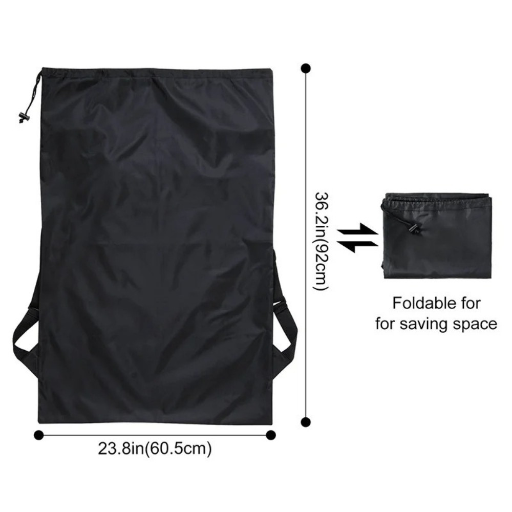 Extra Large Laundry Bag Backpack Heavy Duty Washing Clothes Drawstring 61×92 CM