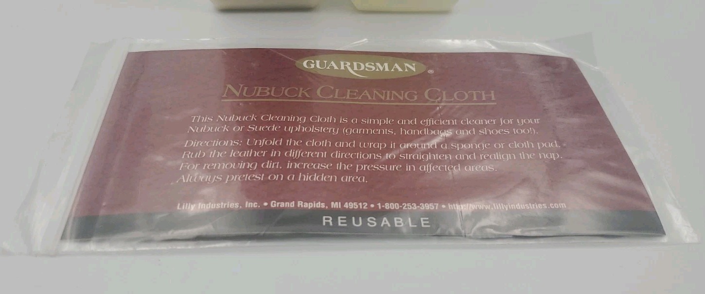 Vintage Guardsman Leather Cleaner Conditioner And Nubuck Cleaning Cloth