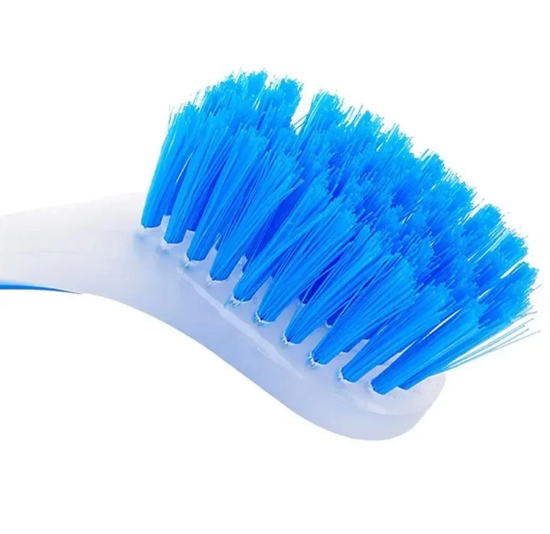 1 pc Vertical Suction Cup Pot Cleaning Brush Long Handle Kitchen Scrubber