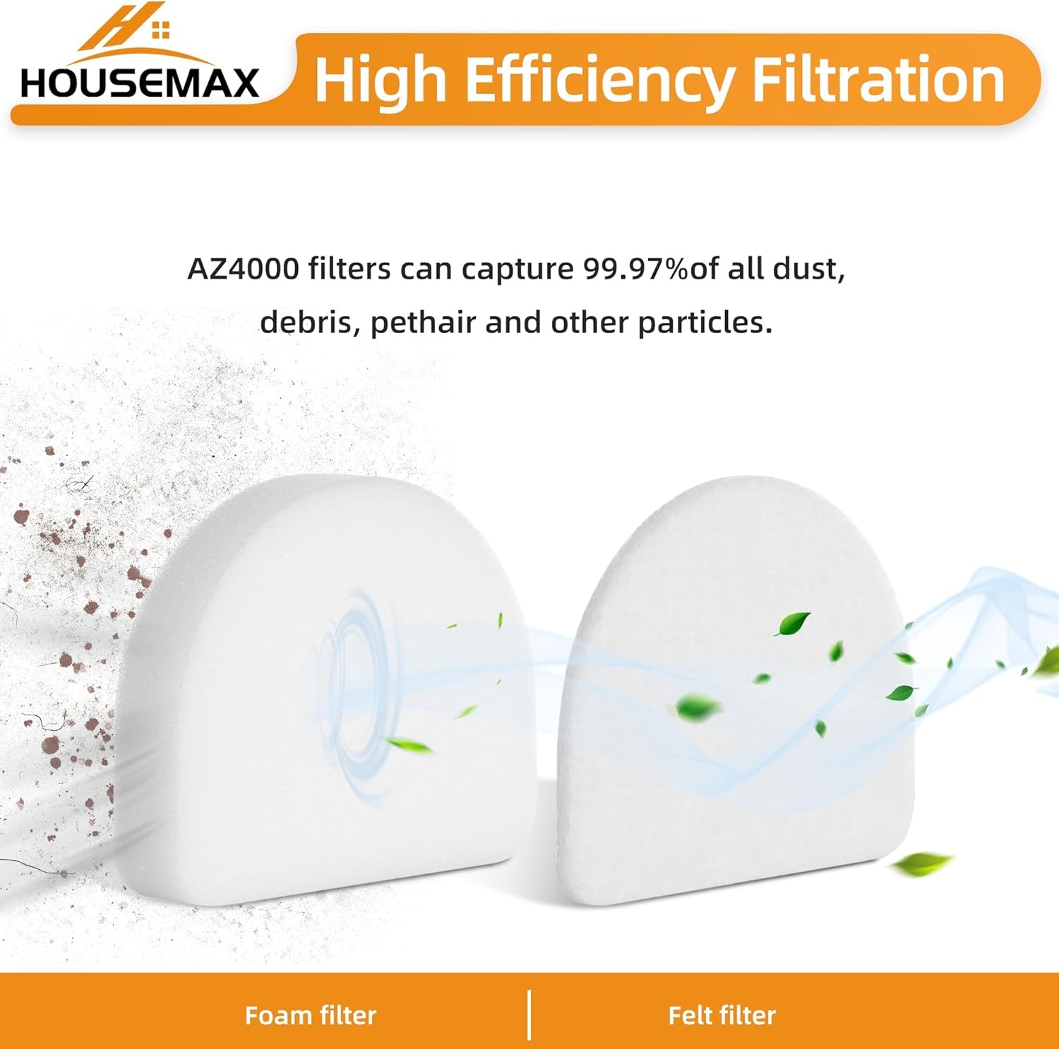 AZ4002 Filters for Shark Powerdetect Upright Vacuum Cleaner AZ4000 AZ4002