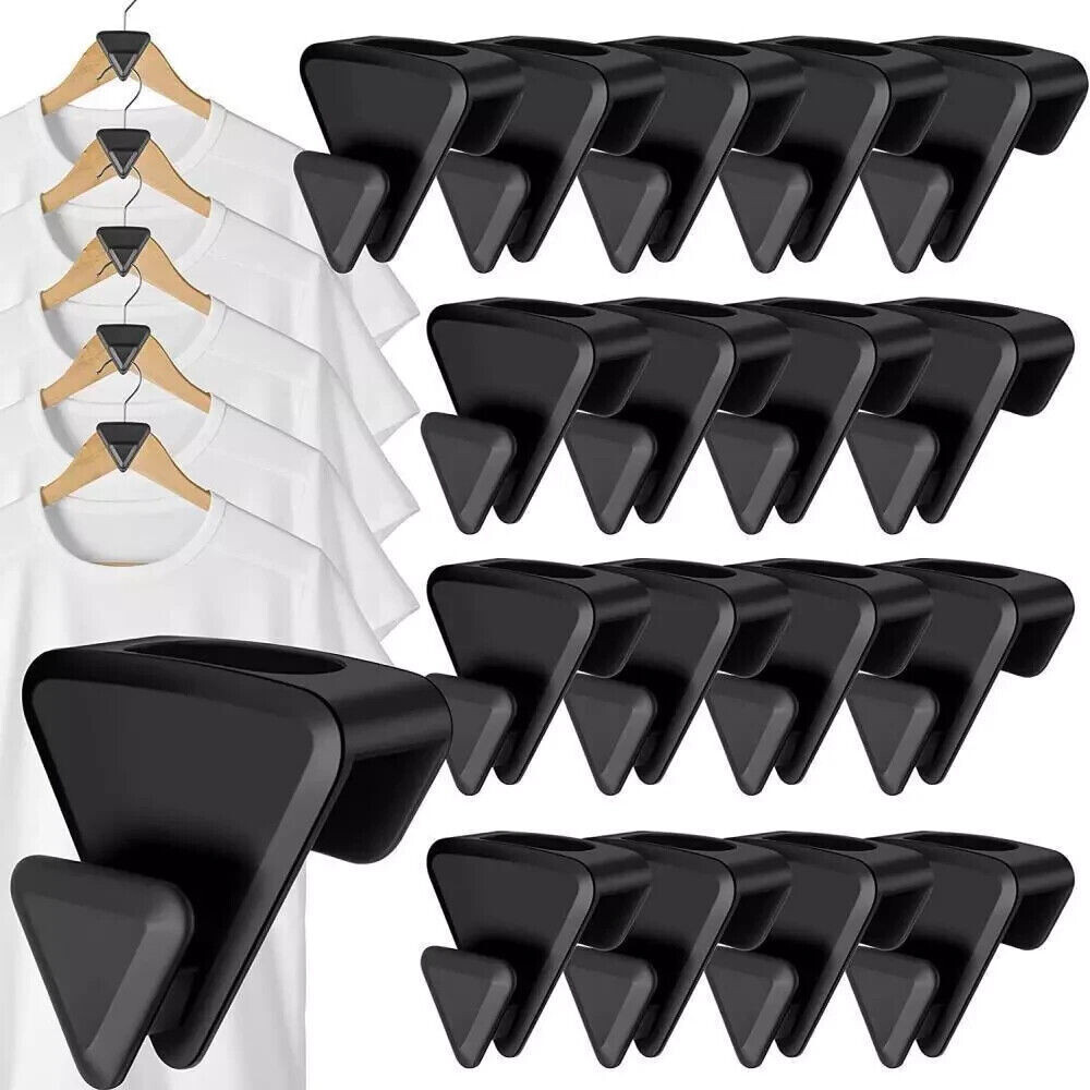 25 pcs Clothes Hanger Connector Hooks Closet Hangers Organizer Space Saving Clip