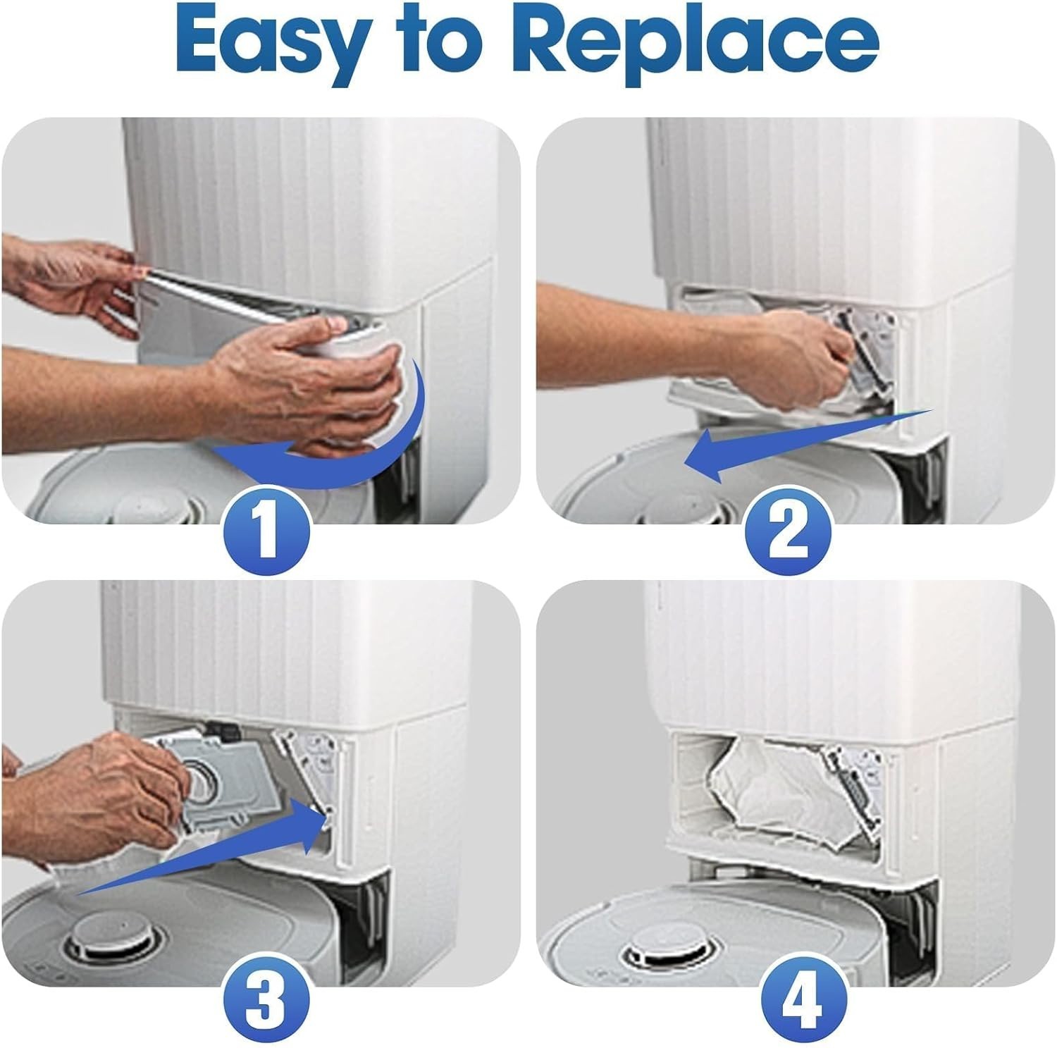 Anti-Leak QV 35A 14-Pack Dust Bags for Roborock & Qrevo – Easy Surround Disposal