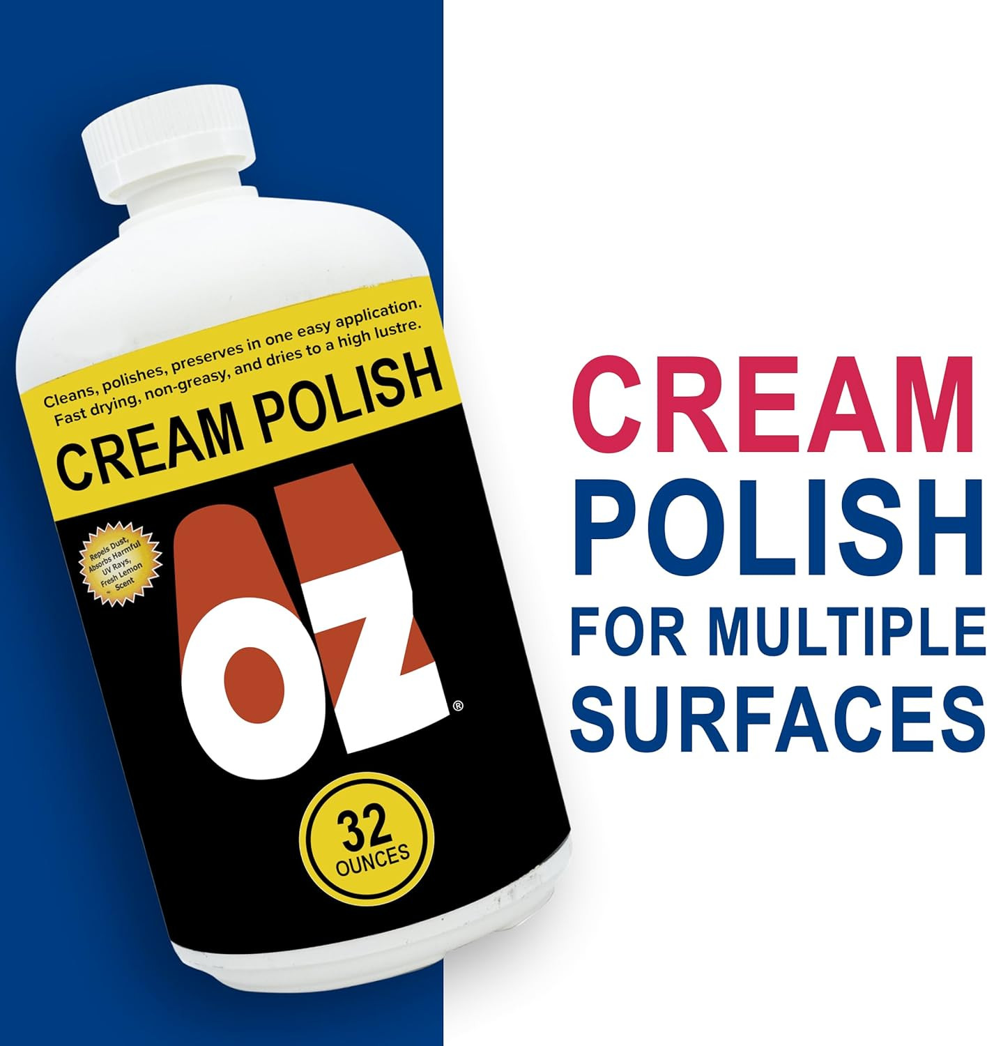 OZ Cream Polish, M860-0006, 1 Quart