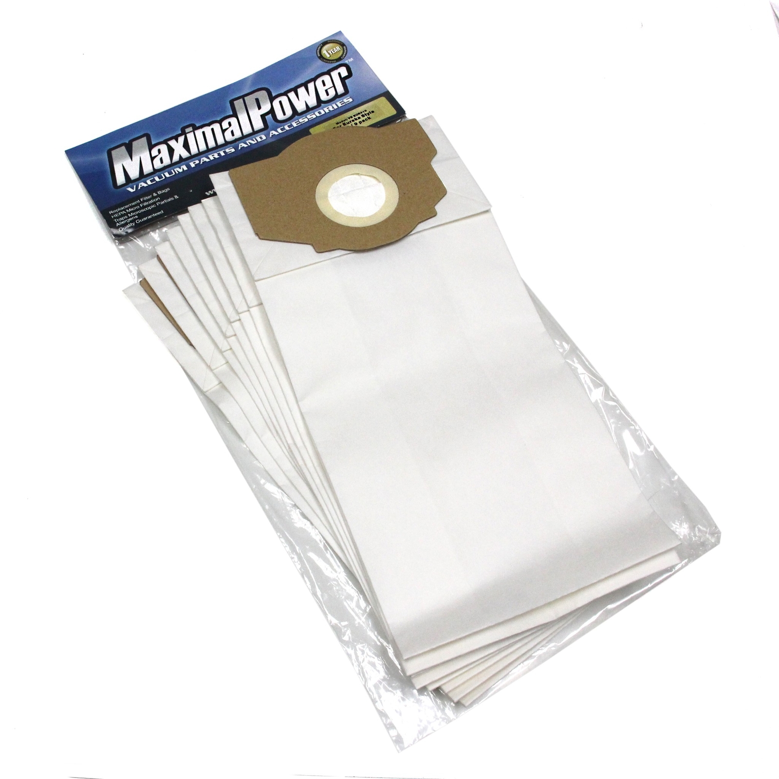 MaximalPower Vacuum Bags for Eureka Omega, Boss Smart, 61115, 61115-12, AB (9PK)