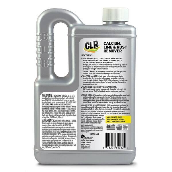 CLR 28 oz. Calcium, Lime and Rust Remover (2-Pack )EPA Safer Choice, bleach free