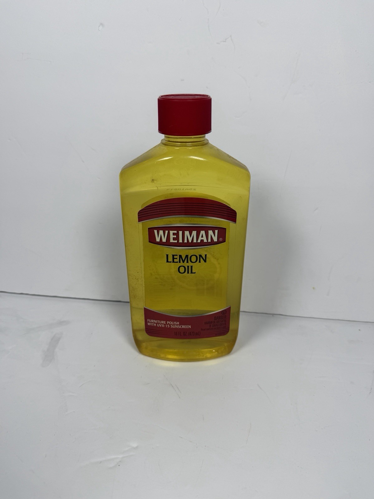 Weiman Lemon Oil Wood Furniture Polish with UVX-15 Sunscreen, 16 Fl. Oz. NEW!