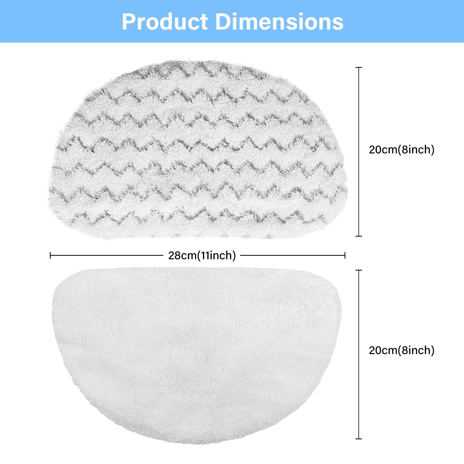 12 Pack 1940 Steam Mop Replacement Pads for Bissell Powerfresh Steam Mop 1940 14