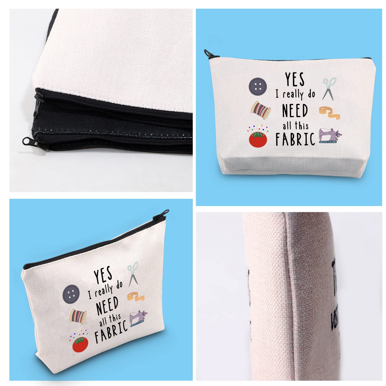 GJTIM Sewing Quilter Gift: ‘Yes I Really Do Need Medium, All This Fabric Bag