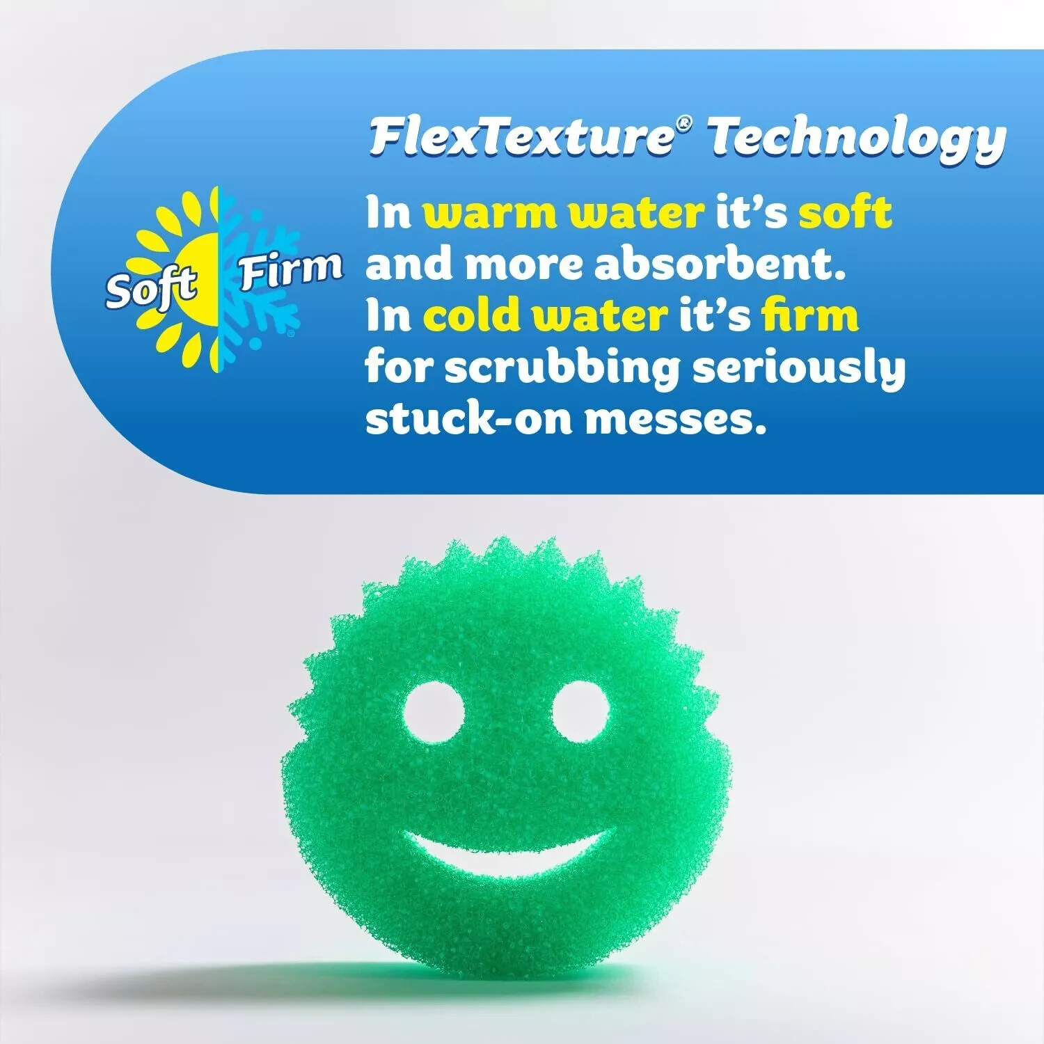 Two Pack Scrub Daddy Pack 6 Count Colors Flexible Non Scratch 3X2 Sponges
