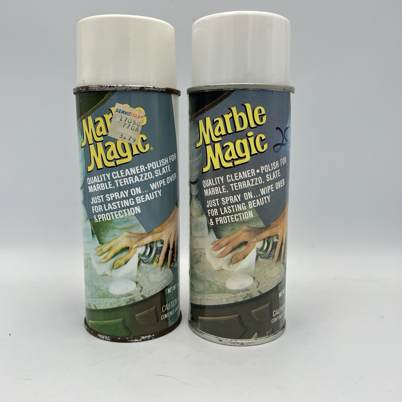 2 Vintage Marble Magic Cleaner Polish Cleans Natural Stone 13 oz