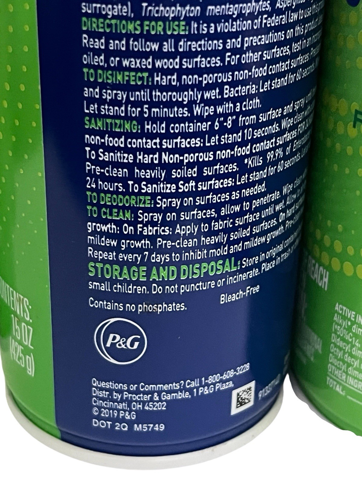 MICROBAN 24 Hour Sanitizing Spray – Fresh Scent – 15oz (4-Pack) NEW