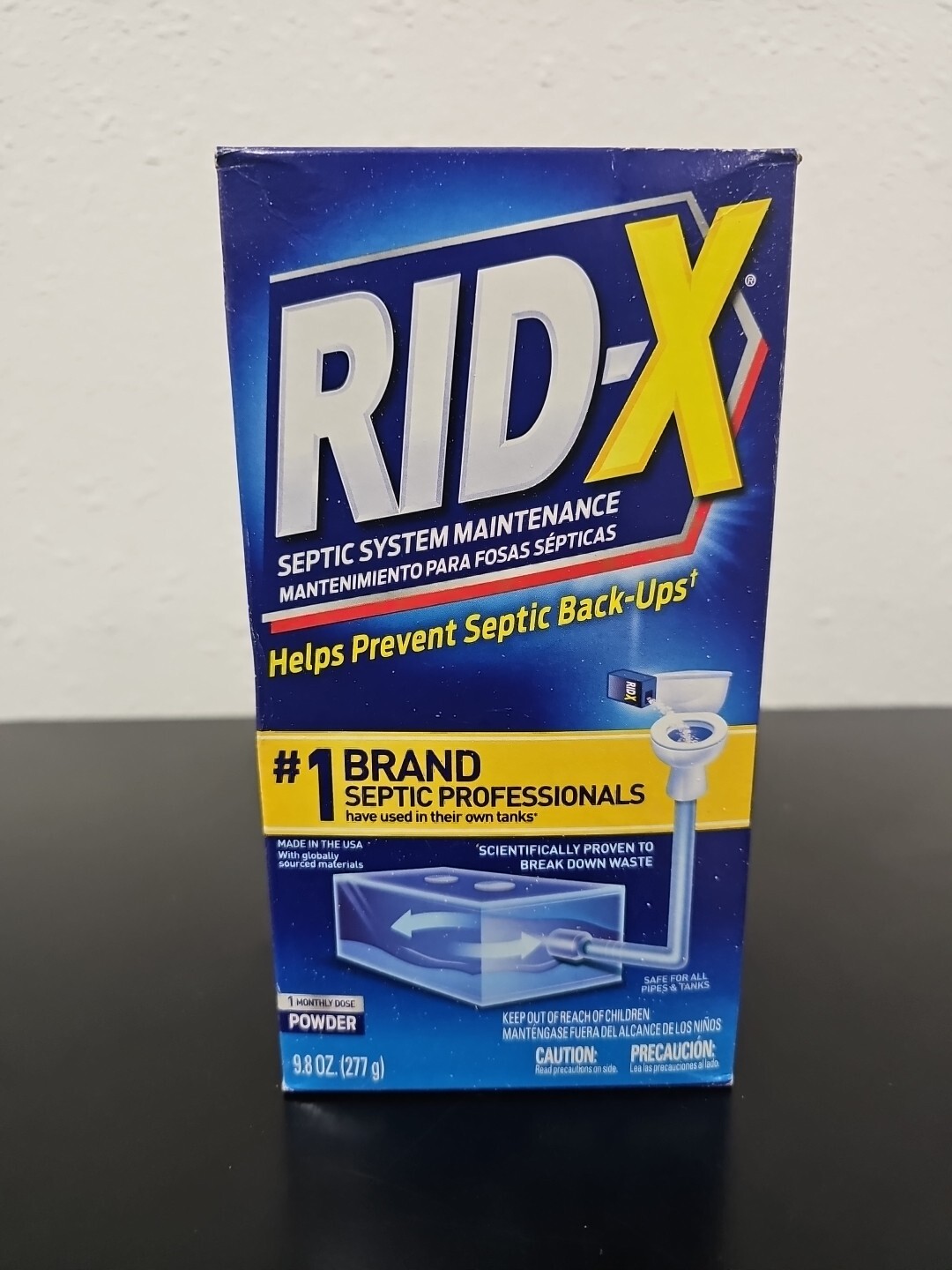 RID-X Septic Treatment, 1 Month Supply Of Powder, 9.8 oz