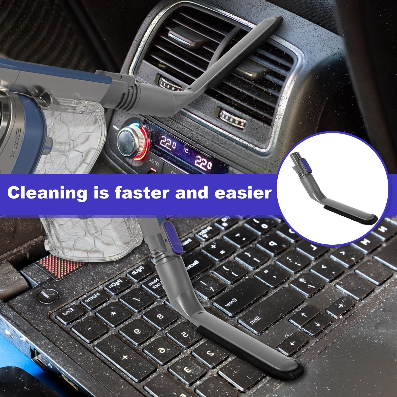 IX141 Vacuum Dusting brush Replacement Parts Compatible with Shark Pet Cordle…