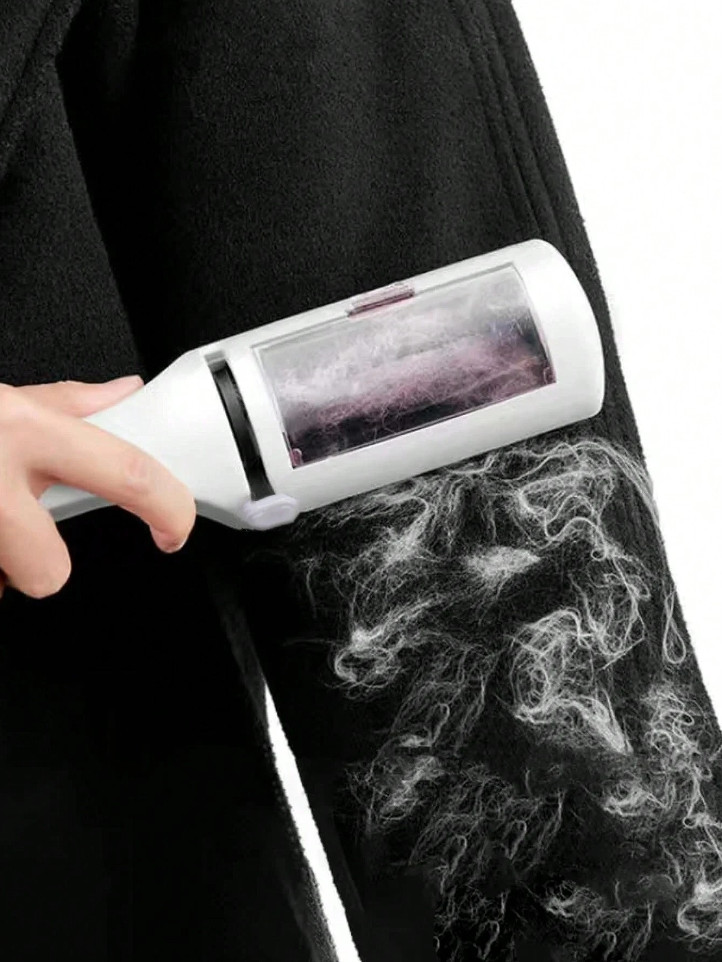 1pc Portable Lint Roller Static Brush Dry Cleaning Sticky Hair Remover Tool