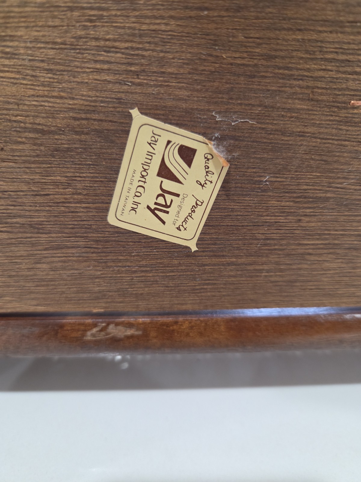 Vintage MCM Wood Wicker Rattan Cane Magazine Book Record Rack Holder Jay Imports