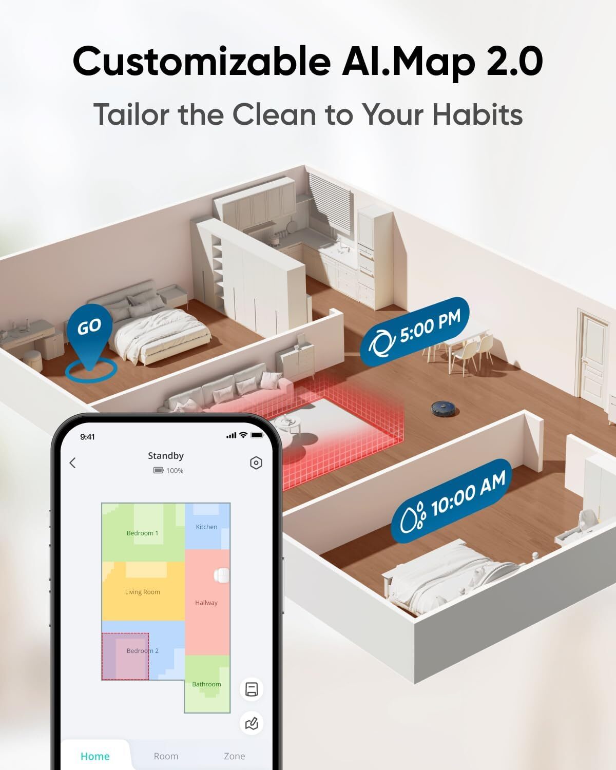 eufy X10 Pro Omni Robot Vacuum and Mop 8000Pa Dual Mops Auto Mop Washing/Drying
