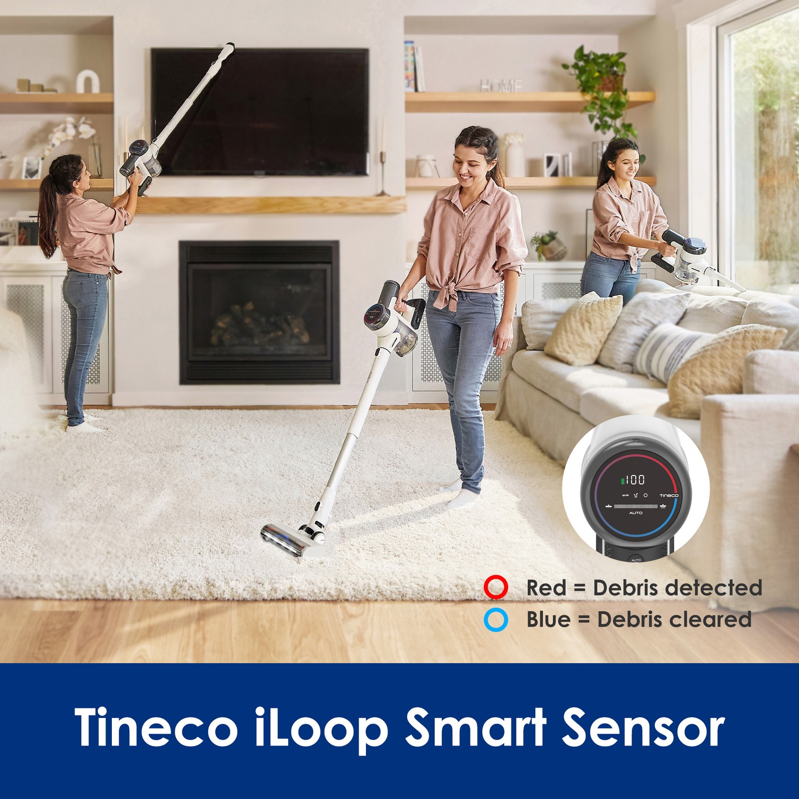 Tineco PURE ONE S15 Essentials Cordless Smart Vacuum – Powerful, Lightweight