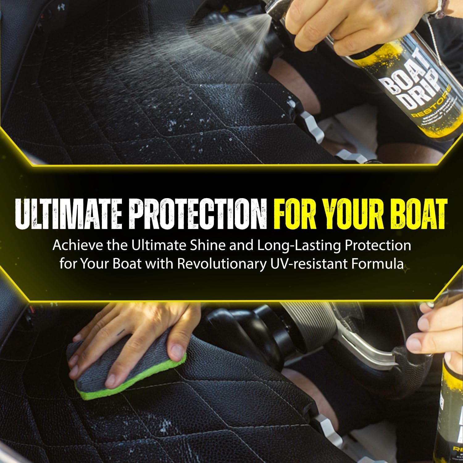 Restore – Interior and Exterior Boat Restoration Spray w/UV Protection – 16oz…