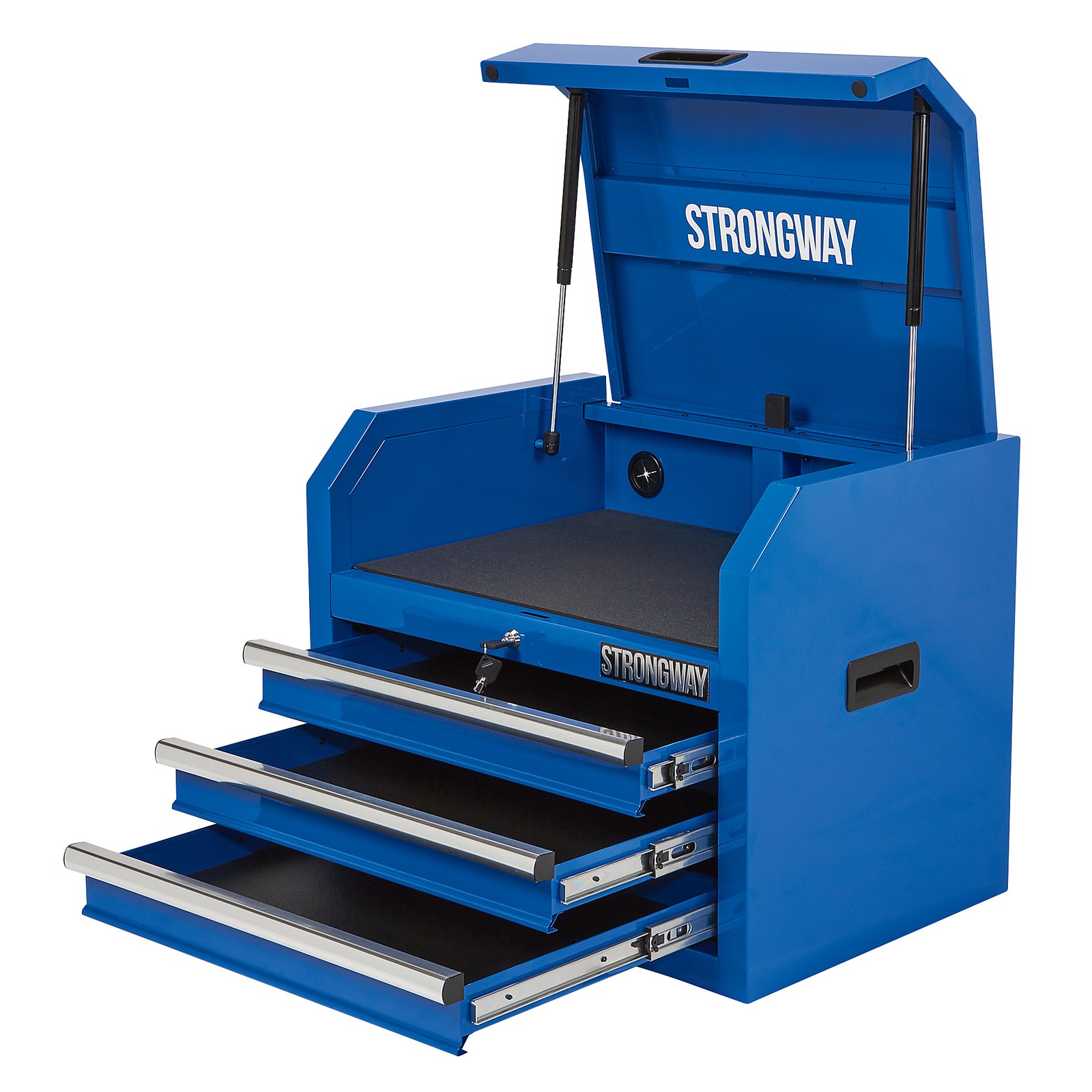 Strongway 3-Drawer Storage Chest, 25.6in.W x 17.7in.D x 20.3in.H, 400-Lb.