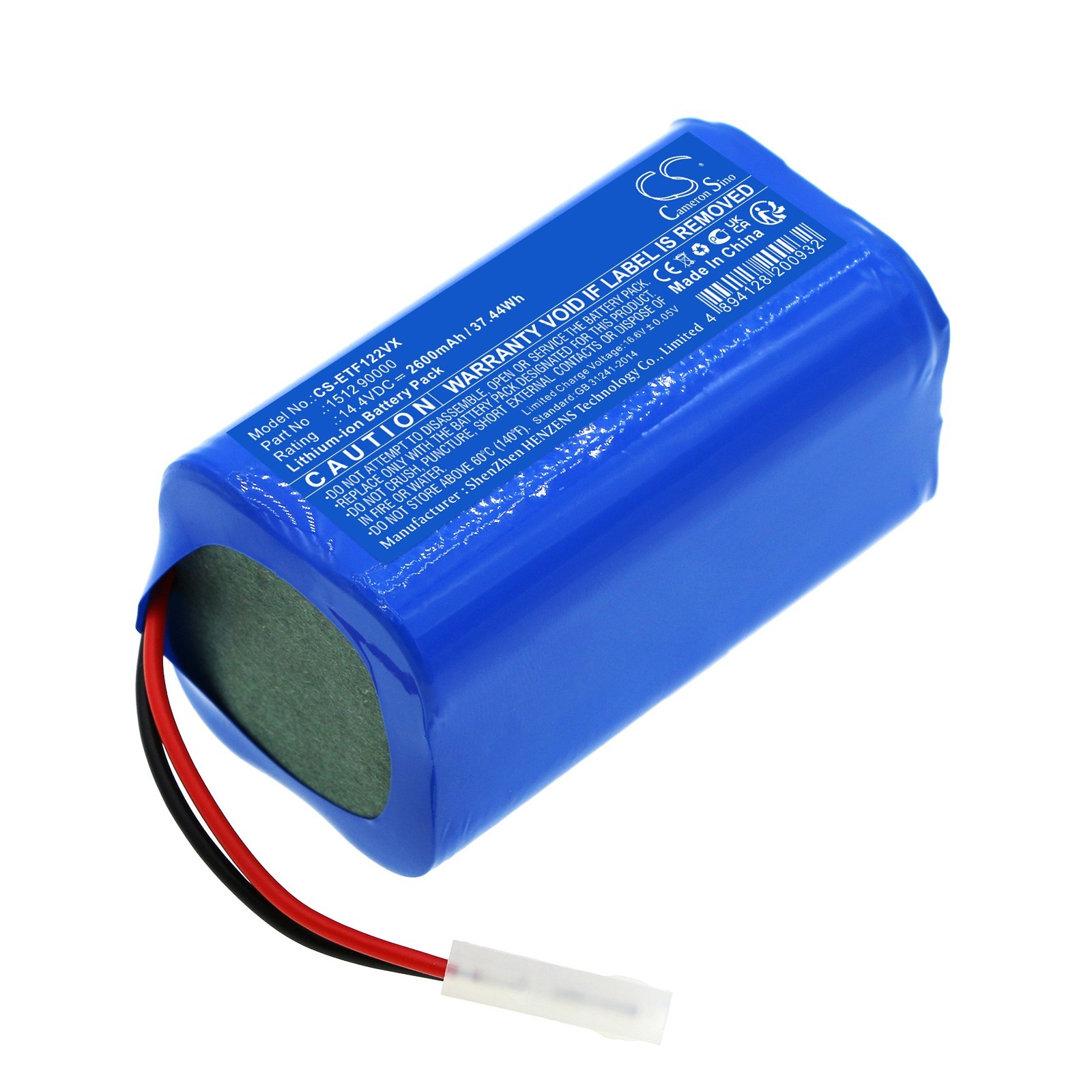 BATTERIE 2600mAh Type 90000 For ETA Felix 1512 Fido 1226
