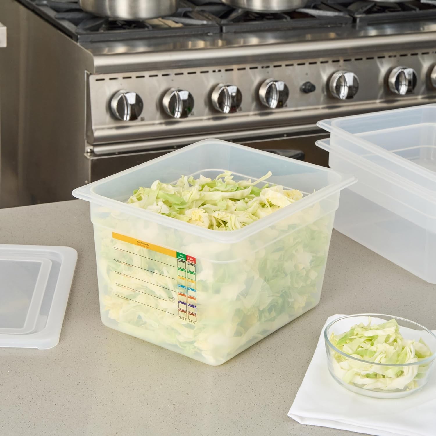 Food Stora Container 1 Pa of 12.7 x 10.3 x 7.8 Inches
