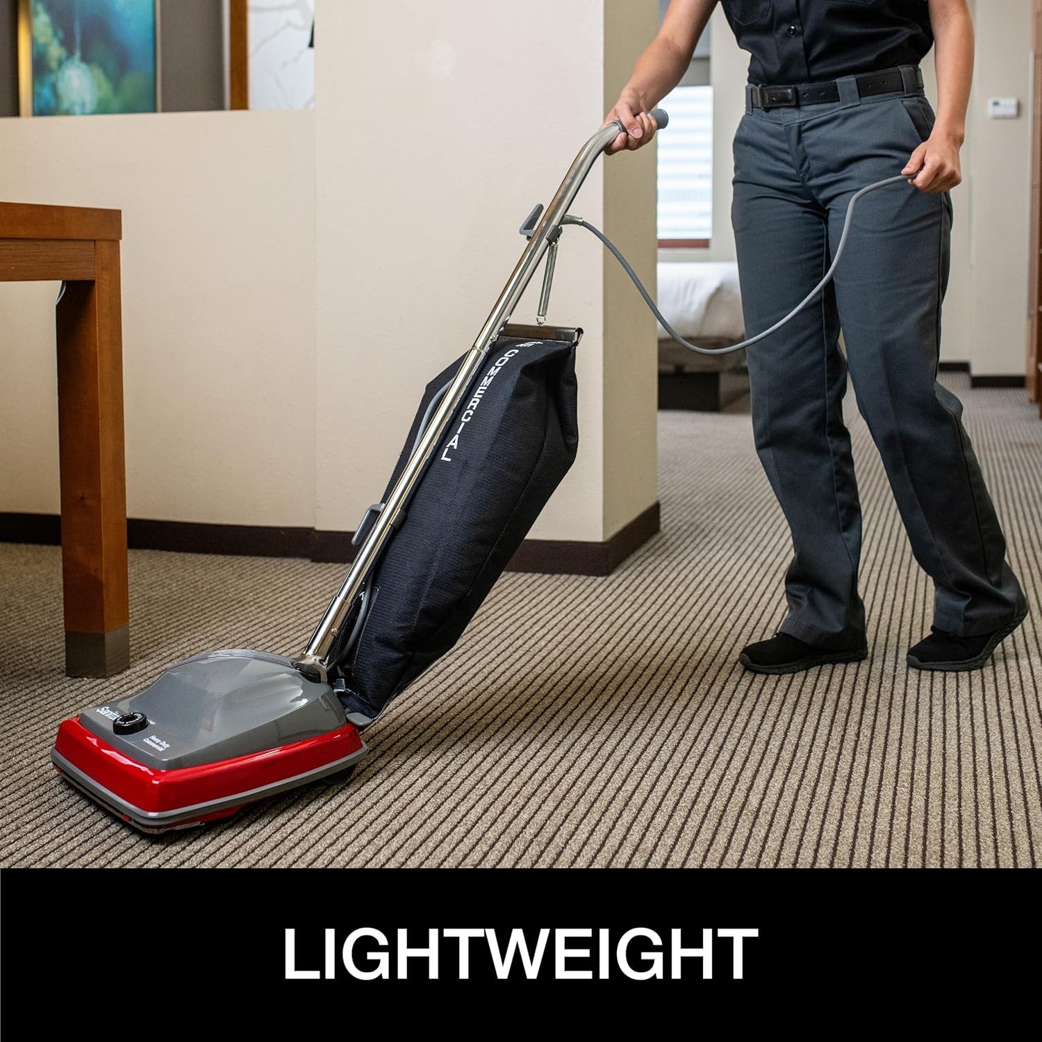 SC679K Tradition Upright Commercial Bagged Vacuum, Red